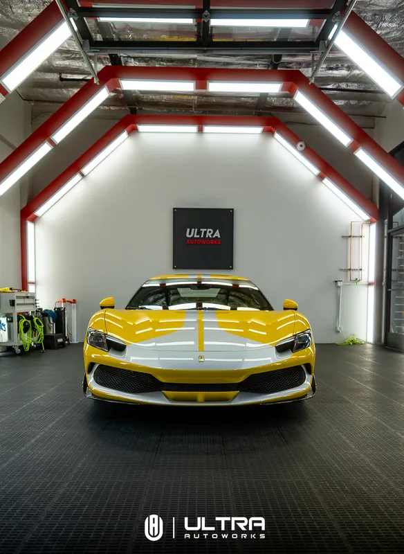 PPF · Ferrari 296 Yellow — Ultra Autoworks, Fountain Valley, Orange County
