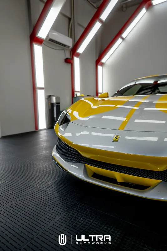 PPF · Ferrari 296 Yellow — Ultra Autoworks, Fountain Valley, Orange County