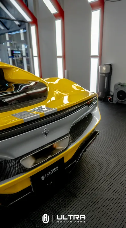 PPF · Ferrari 296 Yellow — Ultra Autoworks, Fountain Valley, Orange County