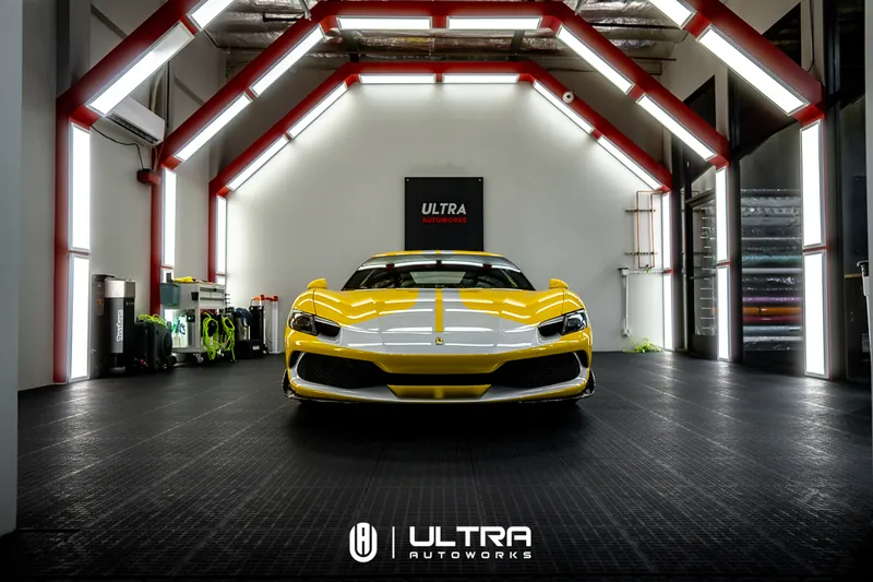 PPF · Ferrari 296 Yellow — Ultra Autoworks, Fountain Valley, Orange County