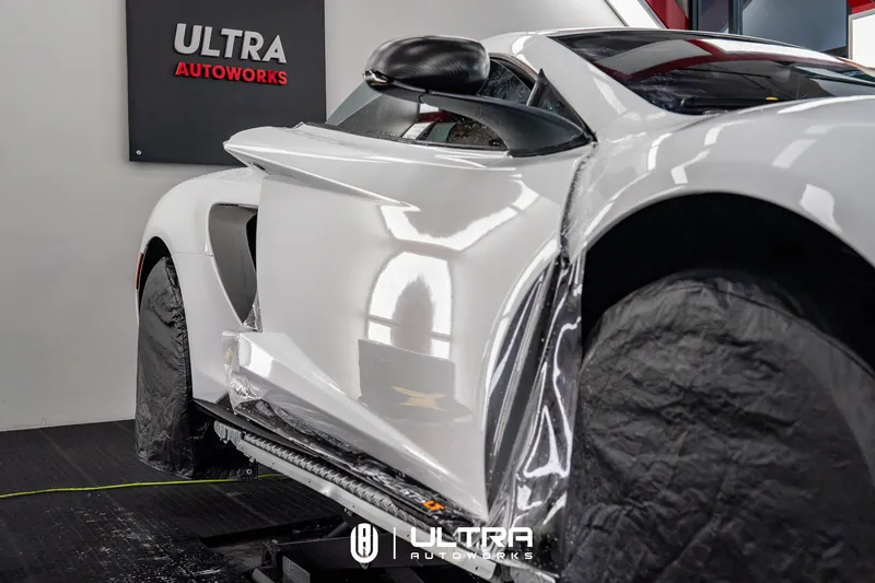 PPF · McLaren 675LT White Gloss — Ultra Autoworks, Fountain Valley, Orange County
