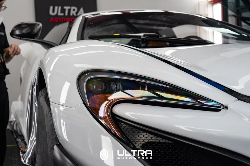 PPF · McLaren 675LT White Gloss — Ultra Autoworks, Fountain Valley, Orange County