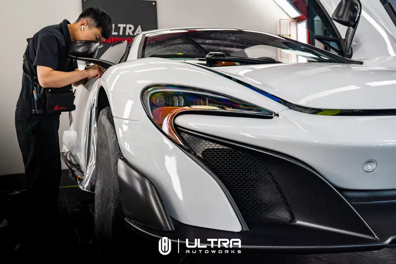 PPF · McLaren 675LT White Gloss — Ultra Autoworks, Fountain Valley, Orange County